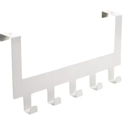 Patère de porte blanche 5 crochets