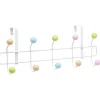 Patère de porte multicolore 10 crochets
