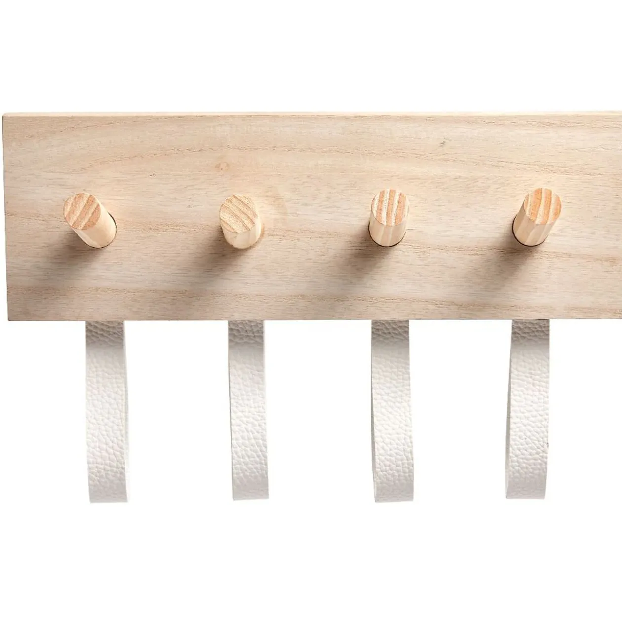 Patère en bois 4 crochets effet simili