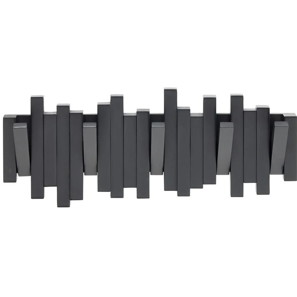 Patère en bois 5 crochets 40,5x8,5xH15cm