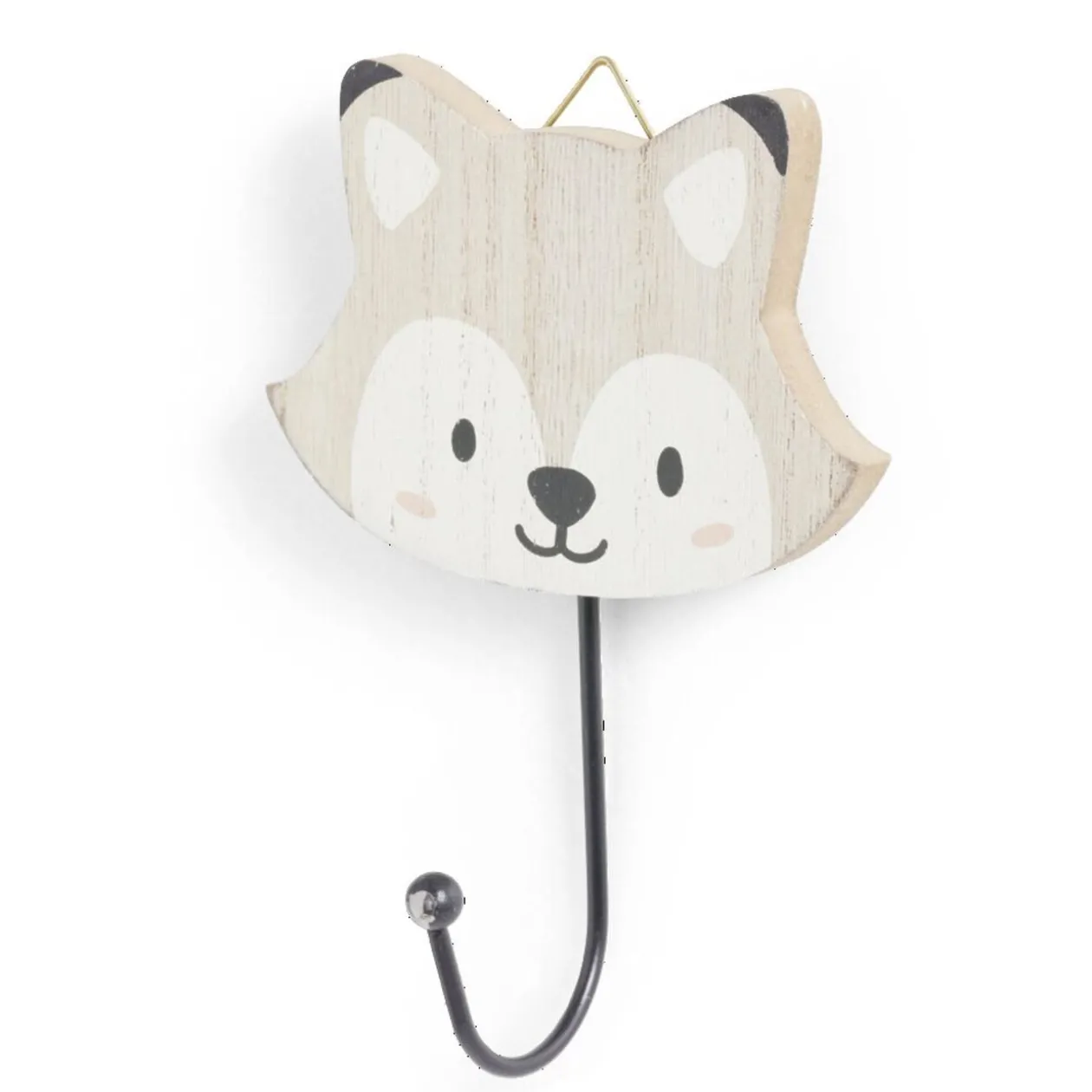 Patère enfant forme animal 10xH15cm - 4 modèles