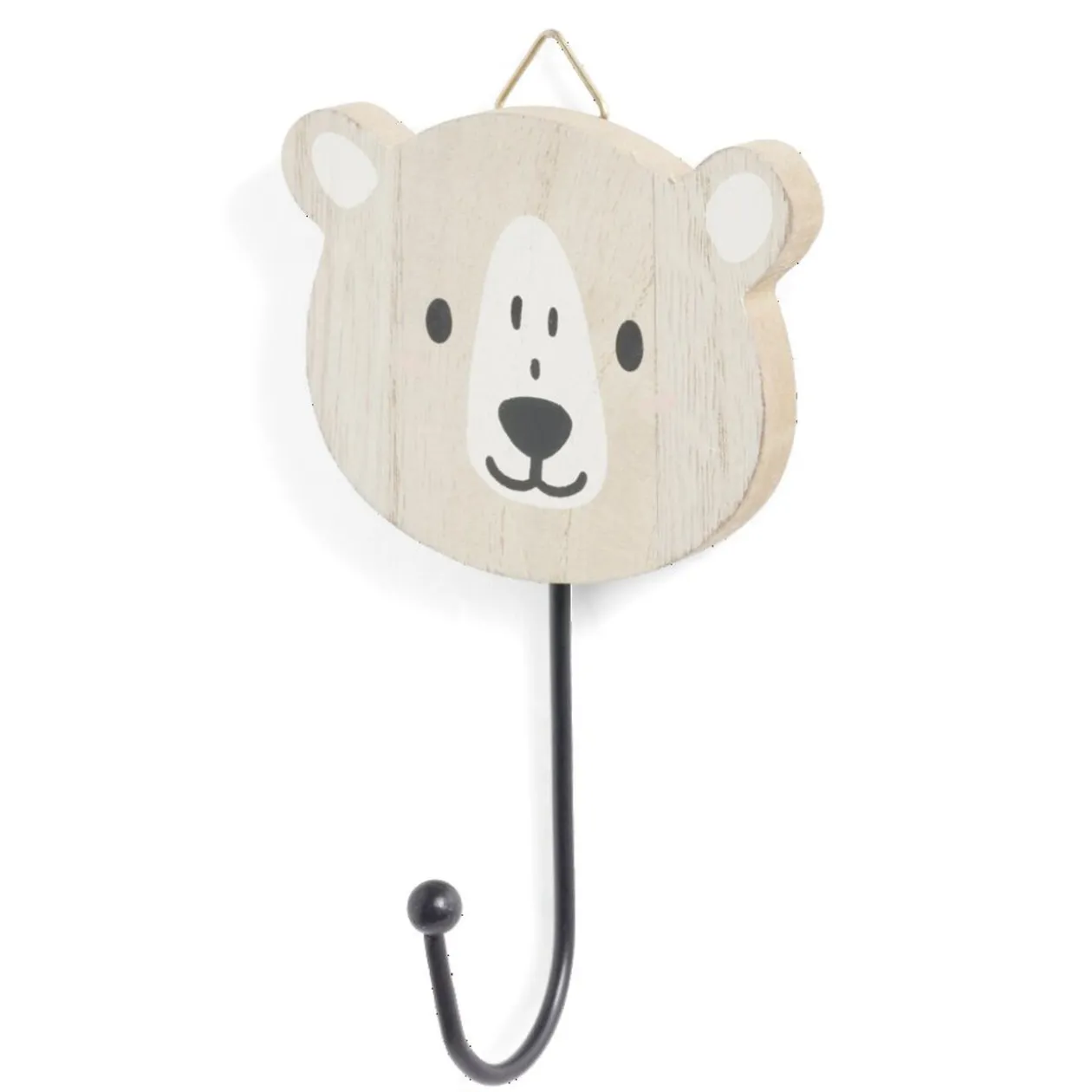 Patère enfant forme animal 10xH15cm - 4 modèles