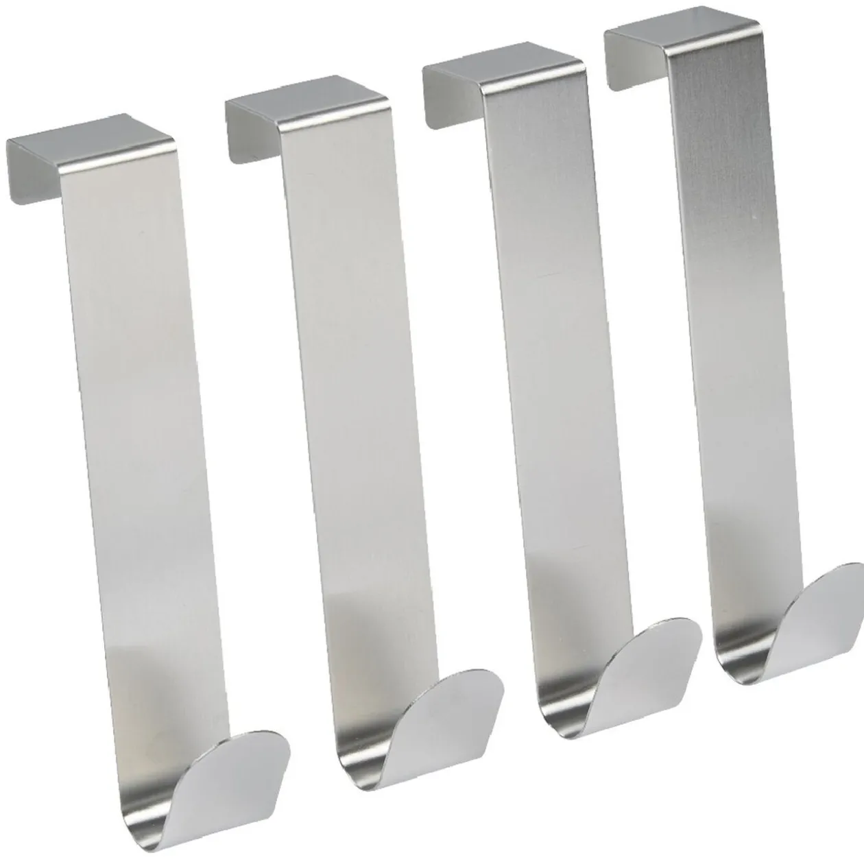 Patère inox pour porte de placard x4