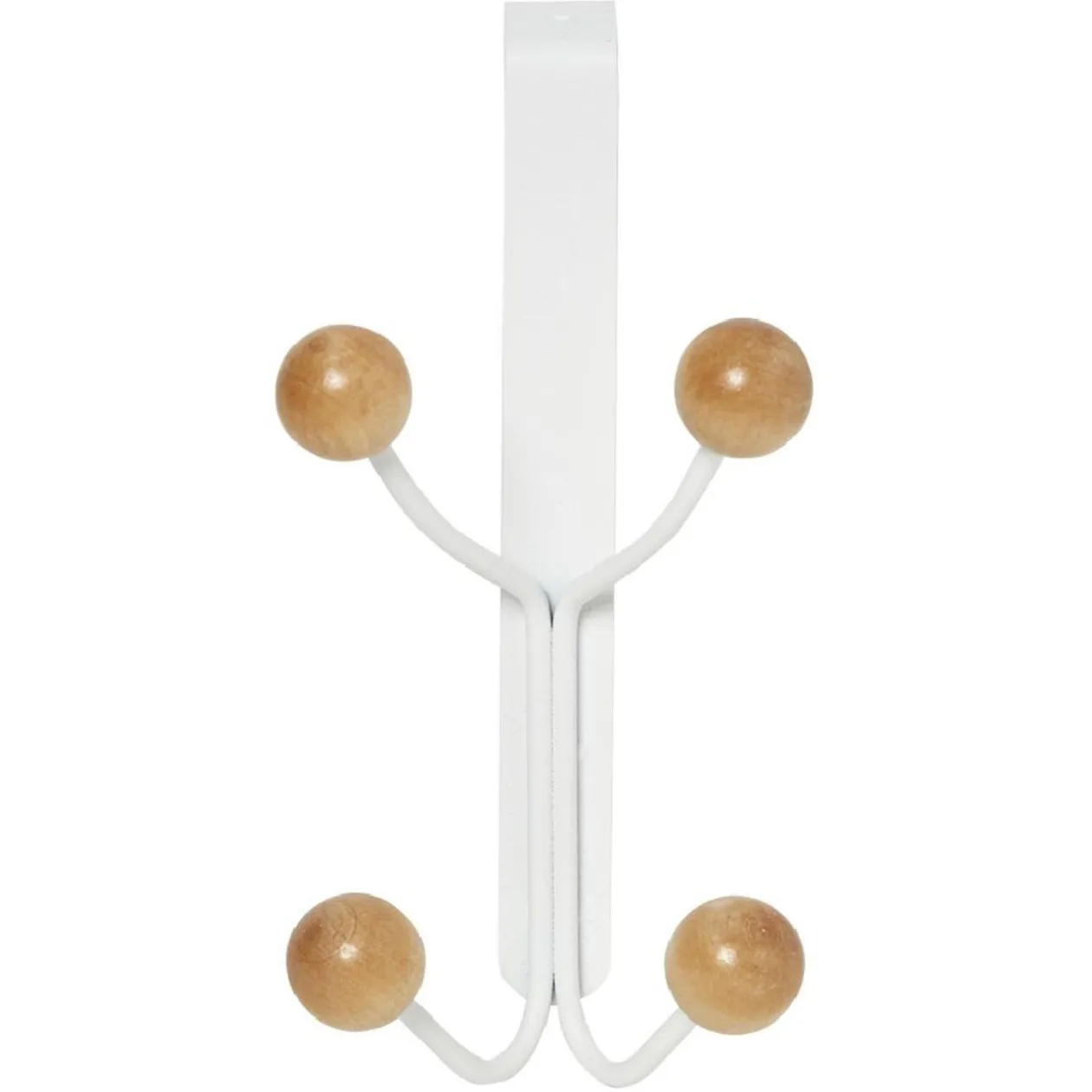 Patère métal et bois 4 crochets