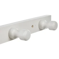 Patère murale 4 crochets blanc