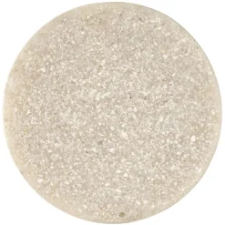 Patère murale ronde beige polyrésine Ø5cm