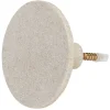 Patère murale ronde beige polyrésine Ø8cm