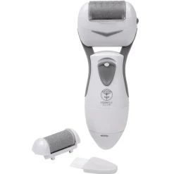 Pédicure électrique rouleau exfoliant gris et blanc