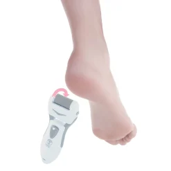 Pédicure électrique rouleau exfoliant gris et blanc