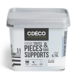 Peinture intérieure C'DÉCO tous supports 750ml blanc satiné