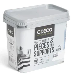 Peinture intérieure C'DÉCO tous supports 750ml blanc satiné