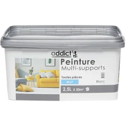 Peinture multi-surfaces 2,5L blanc mat