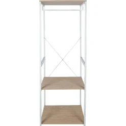 Penderie blanche et bois