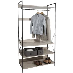 Penderie dressing noir naturel