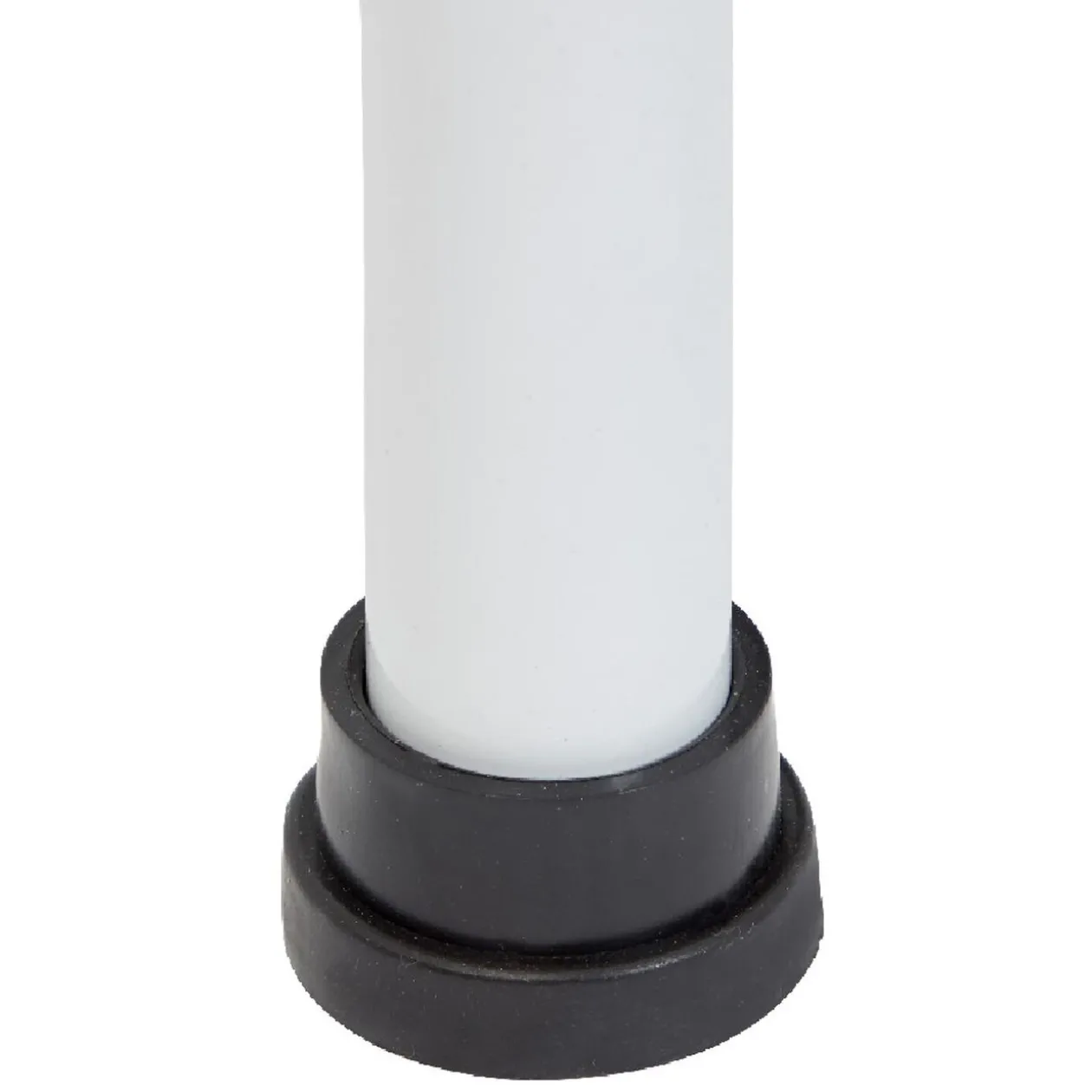 Penderie télescopique métal blanc et noir