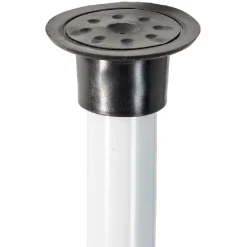 Penderie télescopique métal blanc et noir