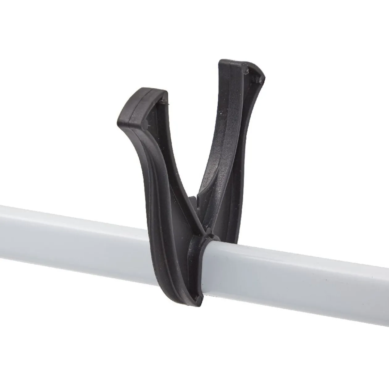 Penderie télescopique métal blanc et noir