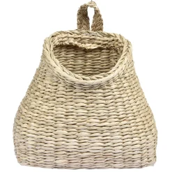 Petit panier en jute à suspendre