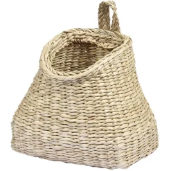 Petit panier en jute à suspendre