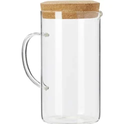 Pichet en verre avec bouchon liège 1,7L