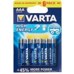 Pile alcaline LR03 x6