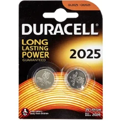 Pile bouton lithium Duracell 2025 x 2
