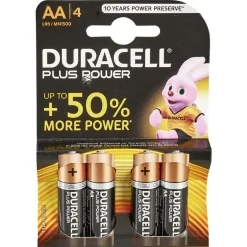 Pile duracell alka plus aa x4