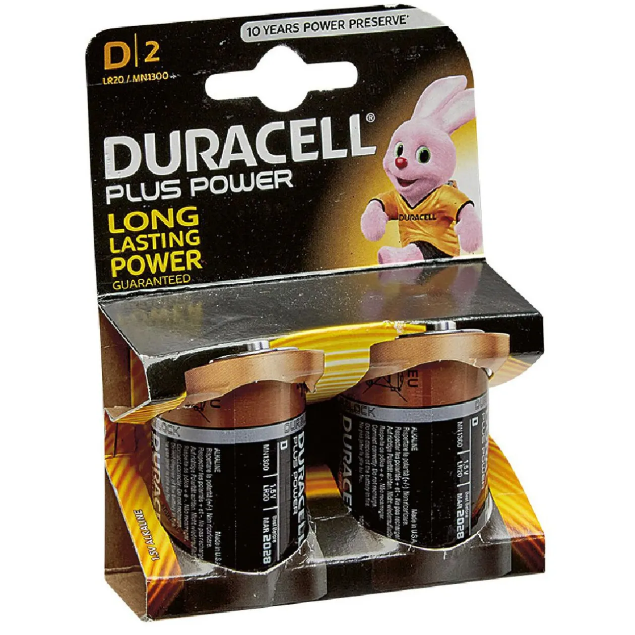 Pile duracell alka plus x2