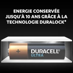 Pile Duracell Ultra alcaline AA 1,5 Volts, LR06 - Lot de 8