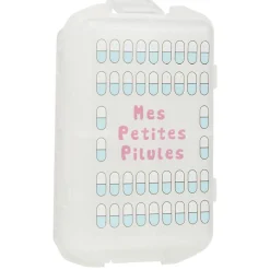 Pilulier avec décor plastique