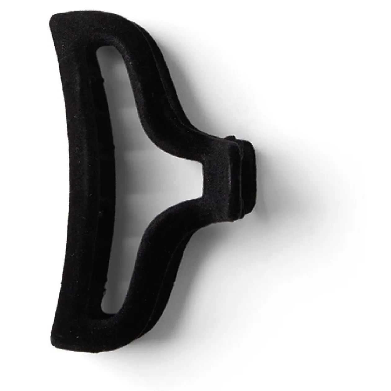 Pince à cheveux contours aspect velours noir 10cm