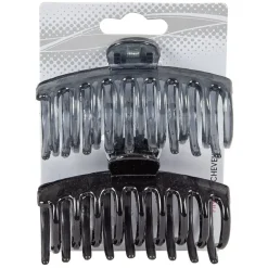 Pince à cheveux crabe noir x2