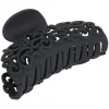 Pince à cheveux en plastique noir mat