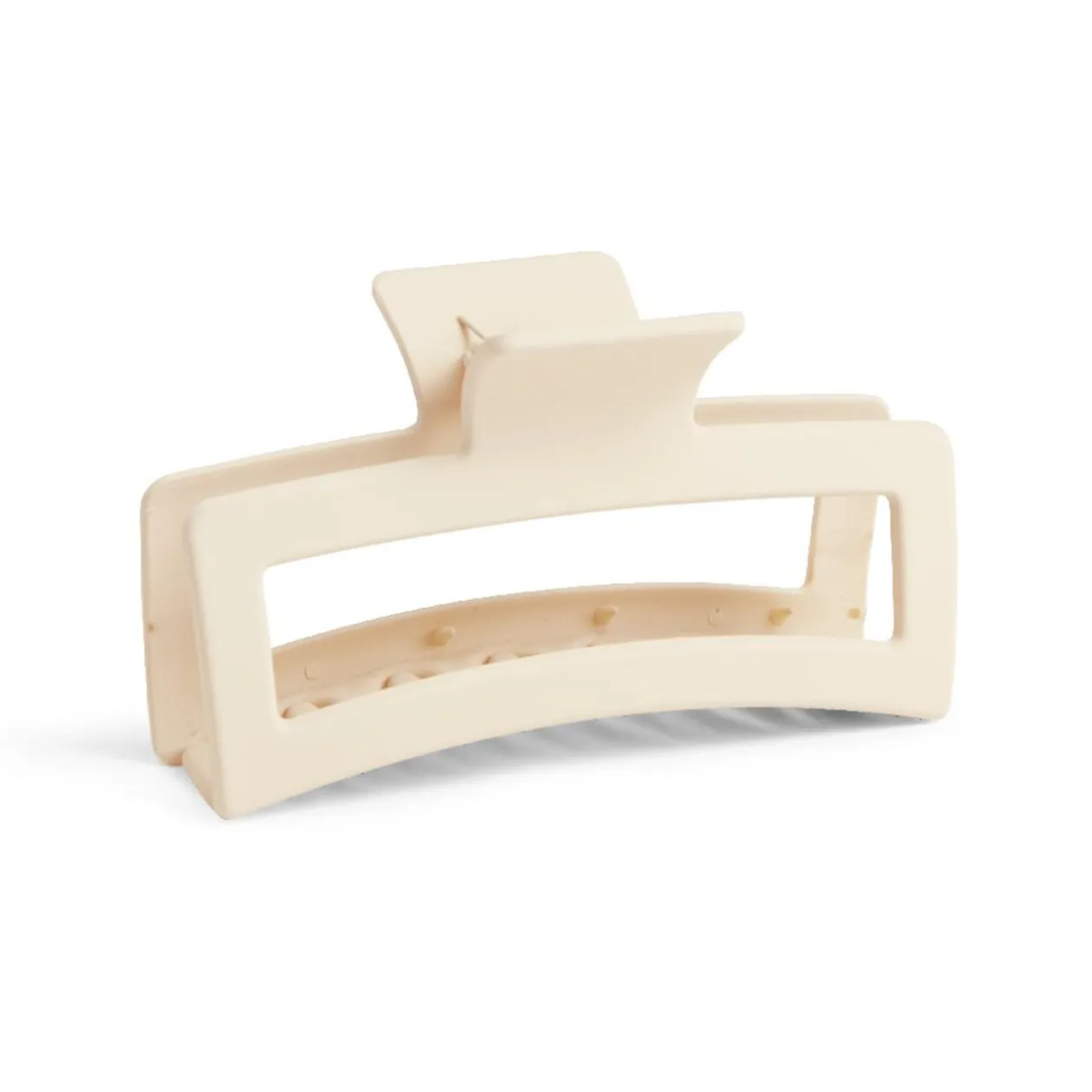 Pince à cheveux L13cm plastique beige