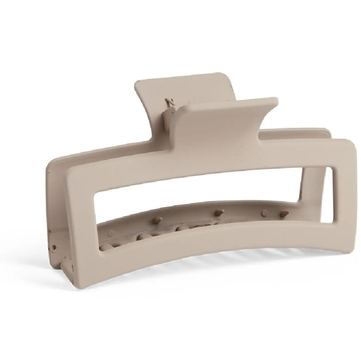 Pince à cheveux L13cm plastique beige