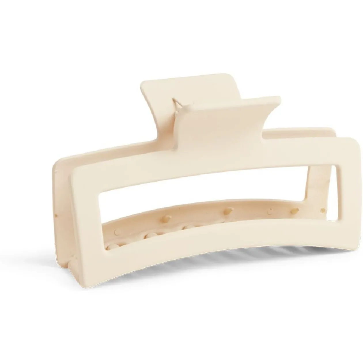 Pince à cheveux L13cm plastique beige