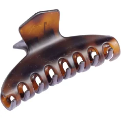 Pince à cheveux marron écaille L9cm