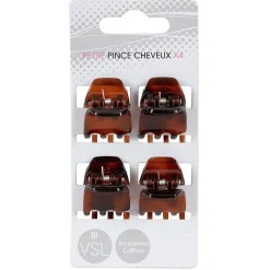 Pince à cheveux mini crabe x4