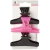 Pince à cheveux noir fuchsia L.7,5 cm x3