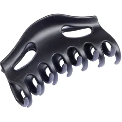 Pince à cheveux noir mat 7 dents L9cm