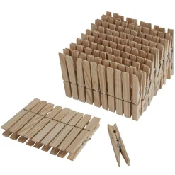 Pince à linge bois naturel x100