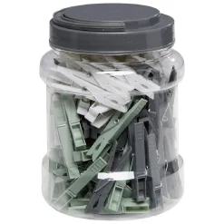 Pince à linge dans bocal plastique x100