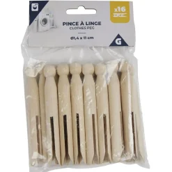 Pince à linge en bois vintage x16