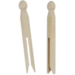 Pince à linge en bois vintage x16