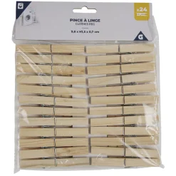 Pince à linge en bois x24