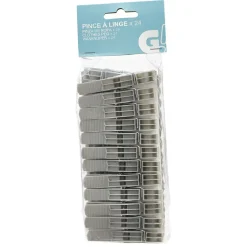 Pince à linge grise x24