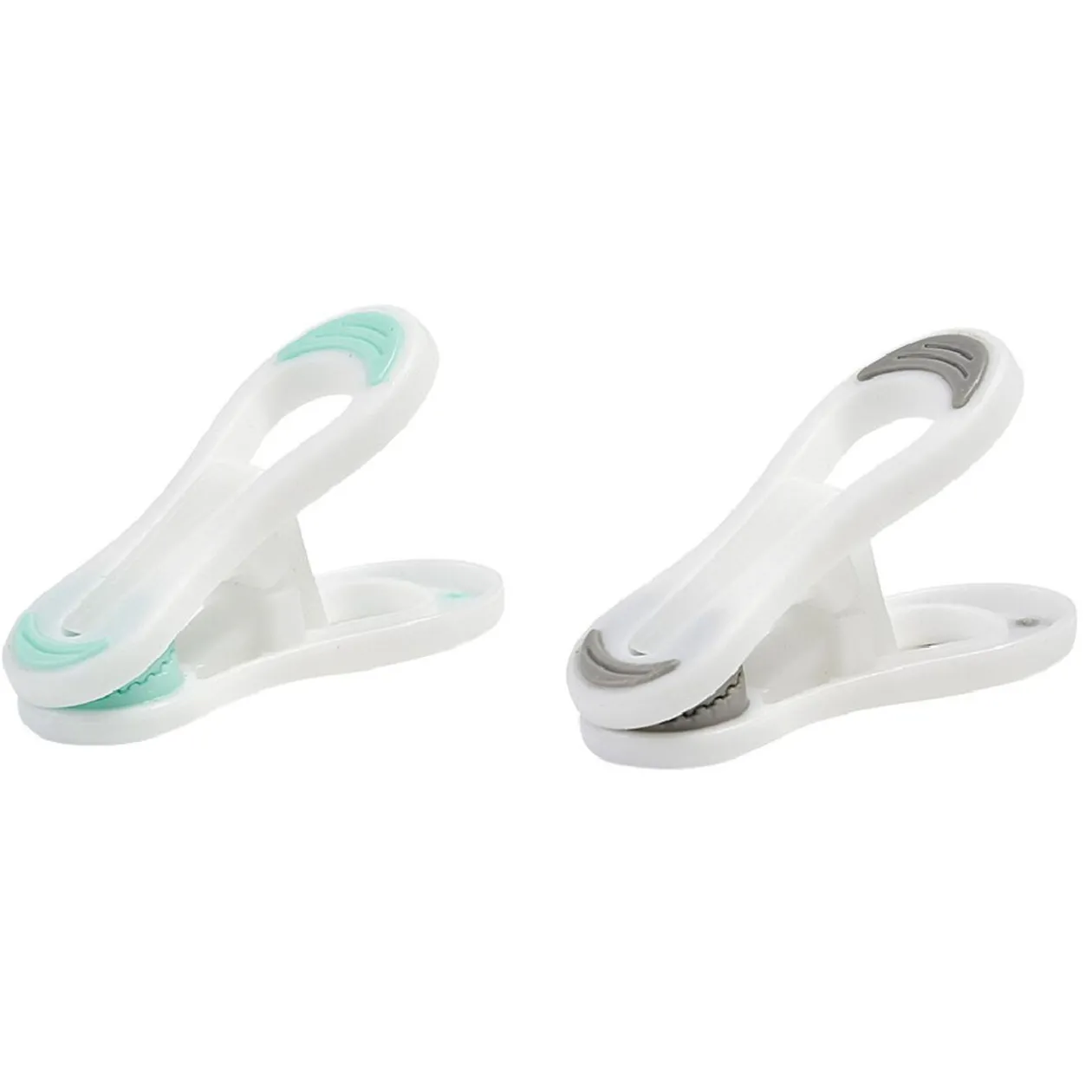 Pince à linge multiusage blanche design multicolore x10