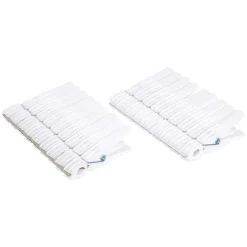 Pince à linge plastique blanc x18