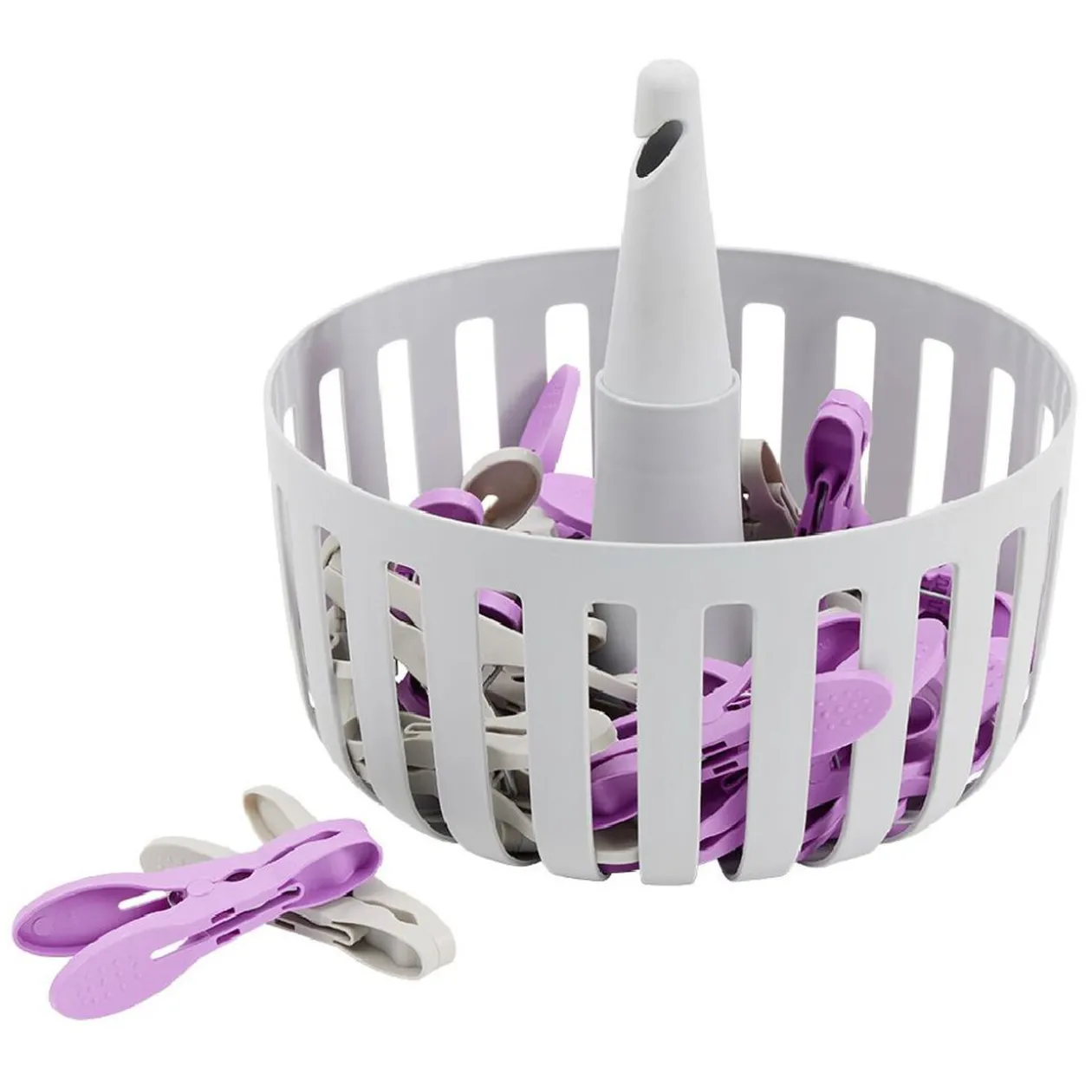 Pince à linge x30 avec panier