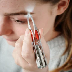 Pince à épiler à led